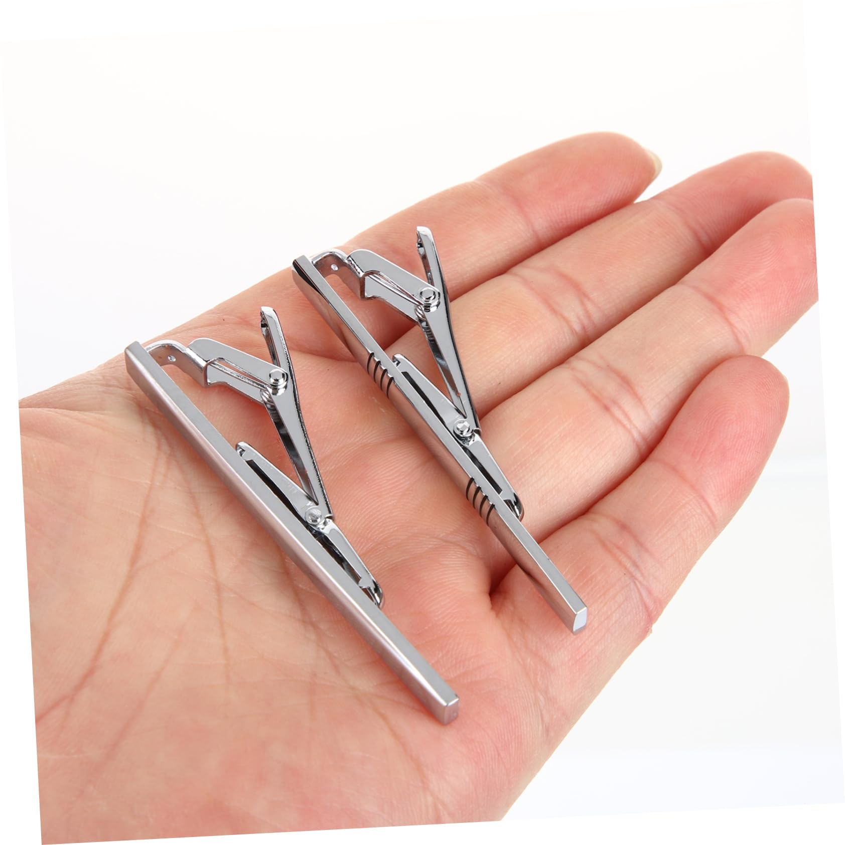 minkissy 5 Sätze Krawattenklammer-set Krawattennadel Für Männer Anzug Krawattenklammer Krawattenklammern Für Männer Herrenkrawenclip Legierung Silver 3 Stück * 5