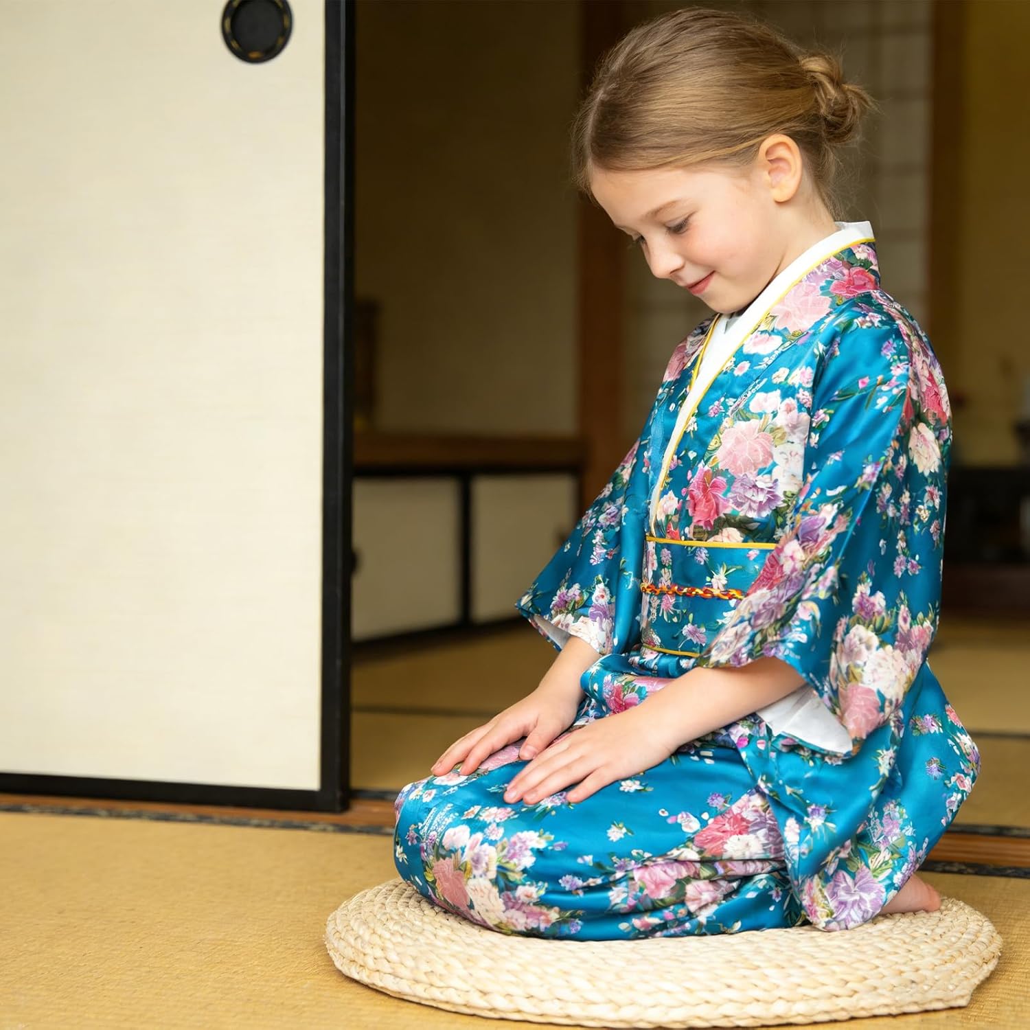 Japanese Kimono Dress for Girls Kids Anime Cosplay Halloween Costume Fancy Robe - Image 2