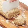 KitchenCraft Plastic Dough Cutter and Scraper, 9 x 13.5 cm (3.5 x 5.5) - White