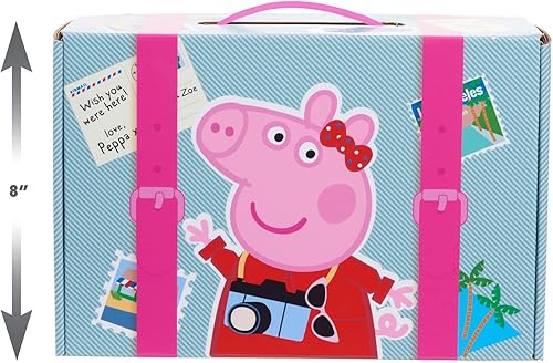 Miniatura 7 de Just Play Peppa Pig - Baúl de cartón reutilizable con 18 piezas, tamaño 4-6X, juguetes para niños a partir de 3 años, exclusivo de Amazon