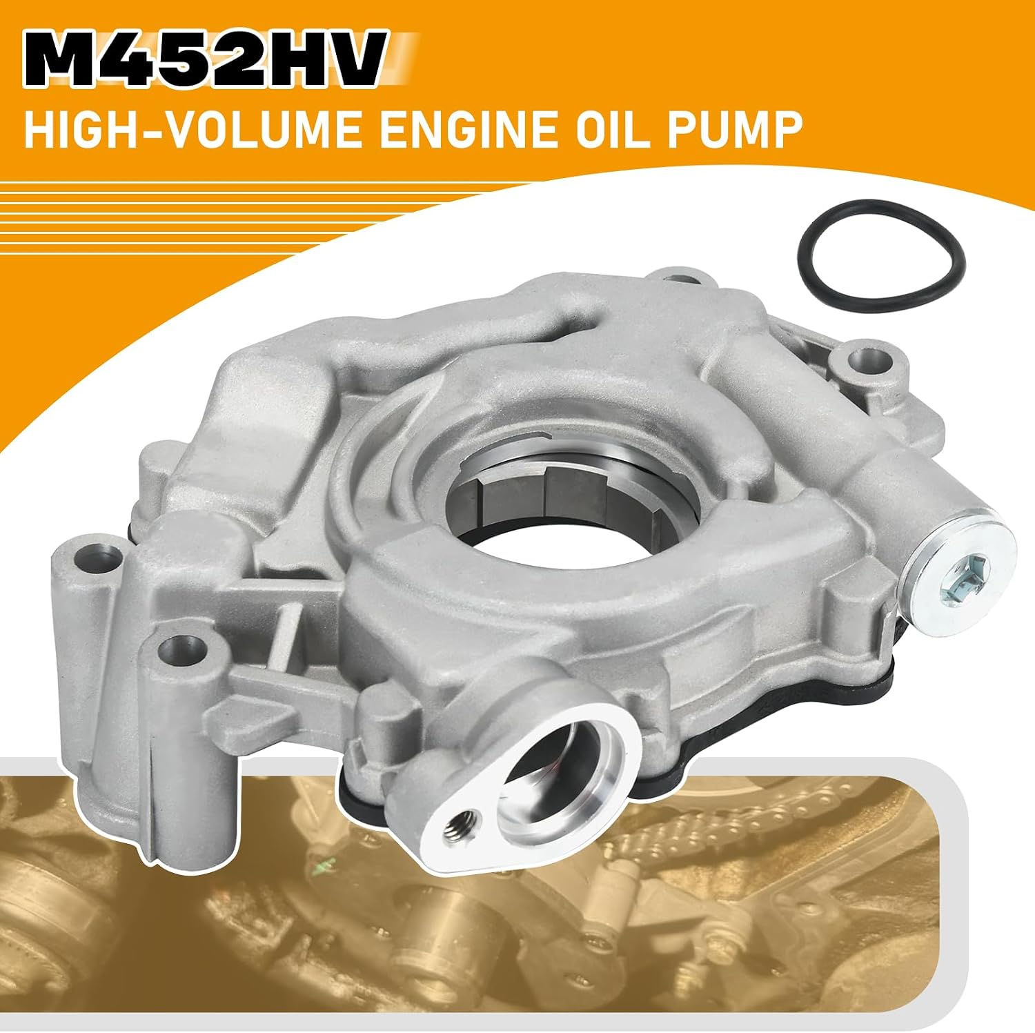 M452HV High Volume Engine Oil Pump Compatible with Dodge 5.7L 6.4L Hemi Ram Charger 2009-2023