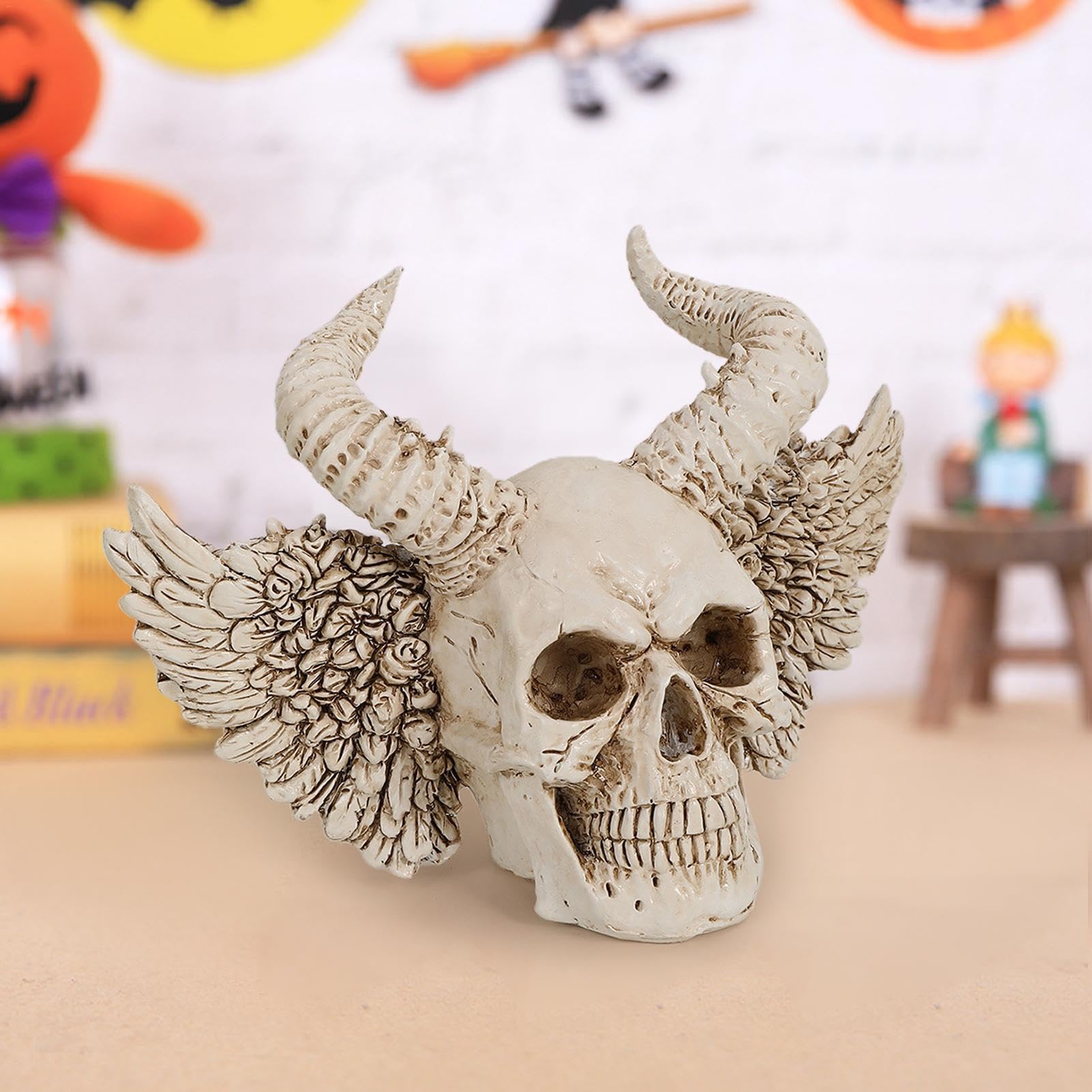 Generisch Totenkopf-Figur, Totenkopf-Harzstatue | S Produktbild-Vorschau 10