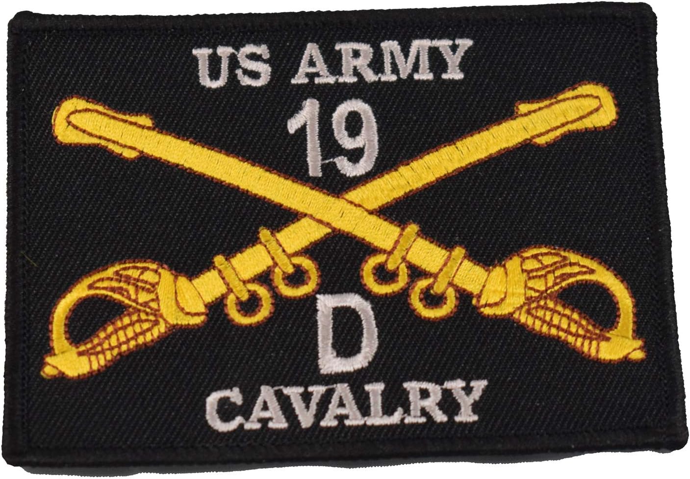 Amazon Com Us Army 19d Cavalry Cav Patch Silver Gold On Black Background Veteran Owned Business Amazon Com Us Army 19d Cavalry Cav Patch Silver Gold On Black Background Veteran Owned Business