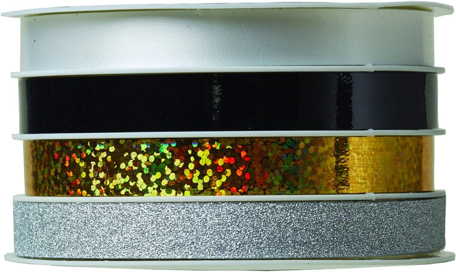 Jillson & Roberts Multi Curling Ribbon Mix, Rainbow (6 Spools)