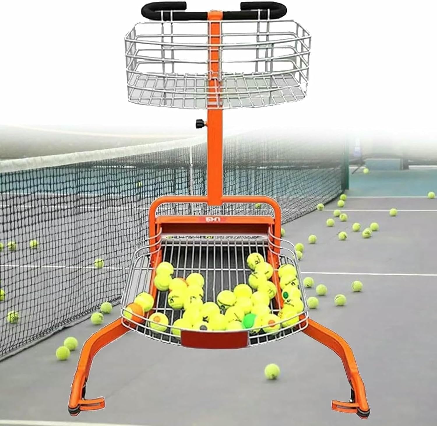 Tennis Ball Collectors,Automatic Tennis Ball Pick Up Cart,Tennis Ball Automatic Picking Machine,Holds Up to 290 Tennis Balls,for Various Tennis Courts