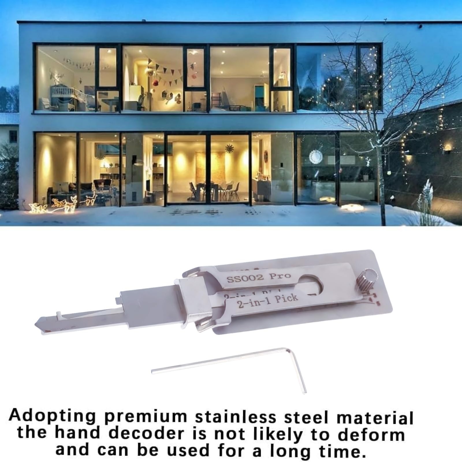 Master 2-in-1 Schloss-Decoder & Pick-Set – Professionelles Picking-Werkzeug-Set für Auto-Enthusiasten (SS002 Pro)