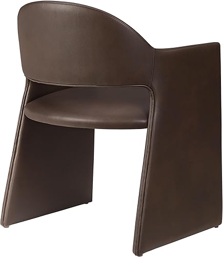 Miniatura 7 de Modway Talia - Sillón de comedor de cuero vegano en color espresso Espresso,Toast,https://www.amazon.com/dp/undefined