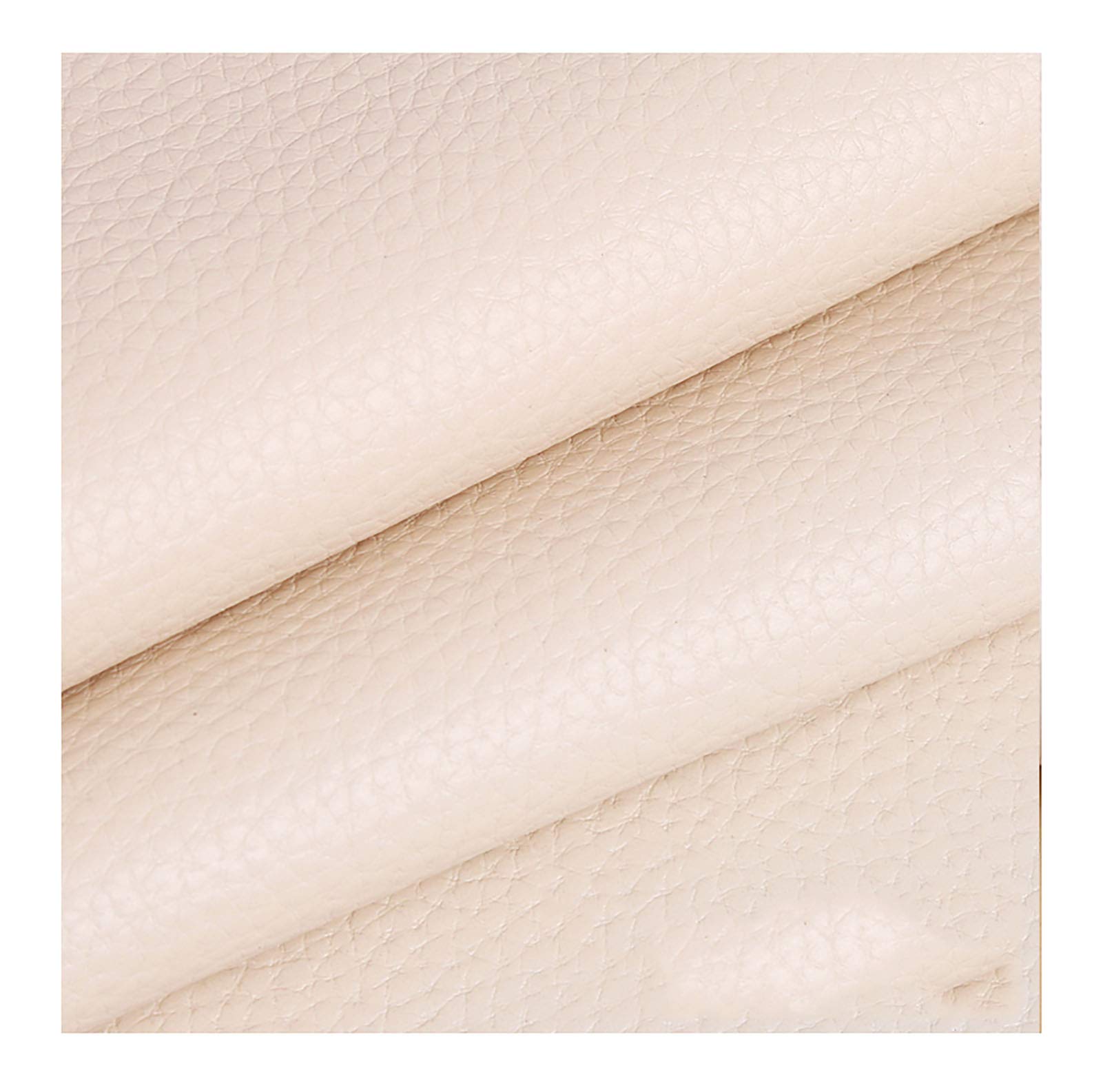 Tkanina imitująca skórę, Tkanina ze sztucznej skóry Skóra ekologiczna Materiał tapicerski Wielokolorowy 1,38 m Wiele rozmiarów(Creamy White,1.38X4m)