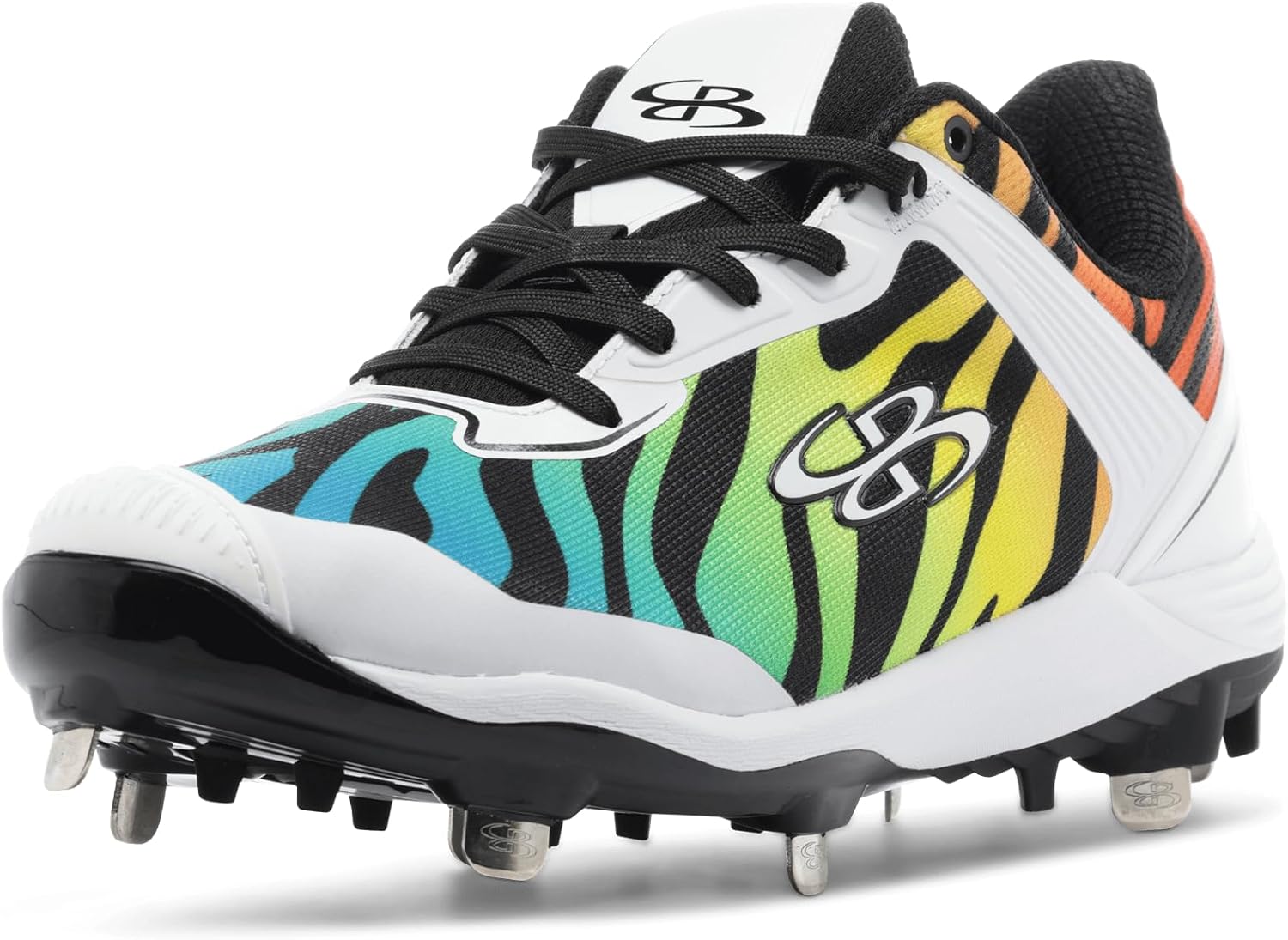 Boombah Viper Women's Metal Cleat - Zebra Pitching Toe - Multiple Color Options - Multiple Sizes