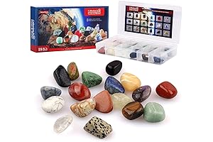 18-Piece Kids Rock Collection Science Gift Set