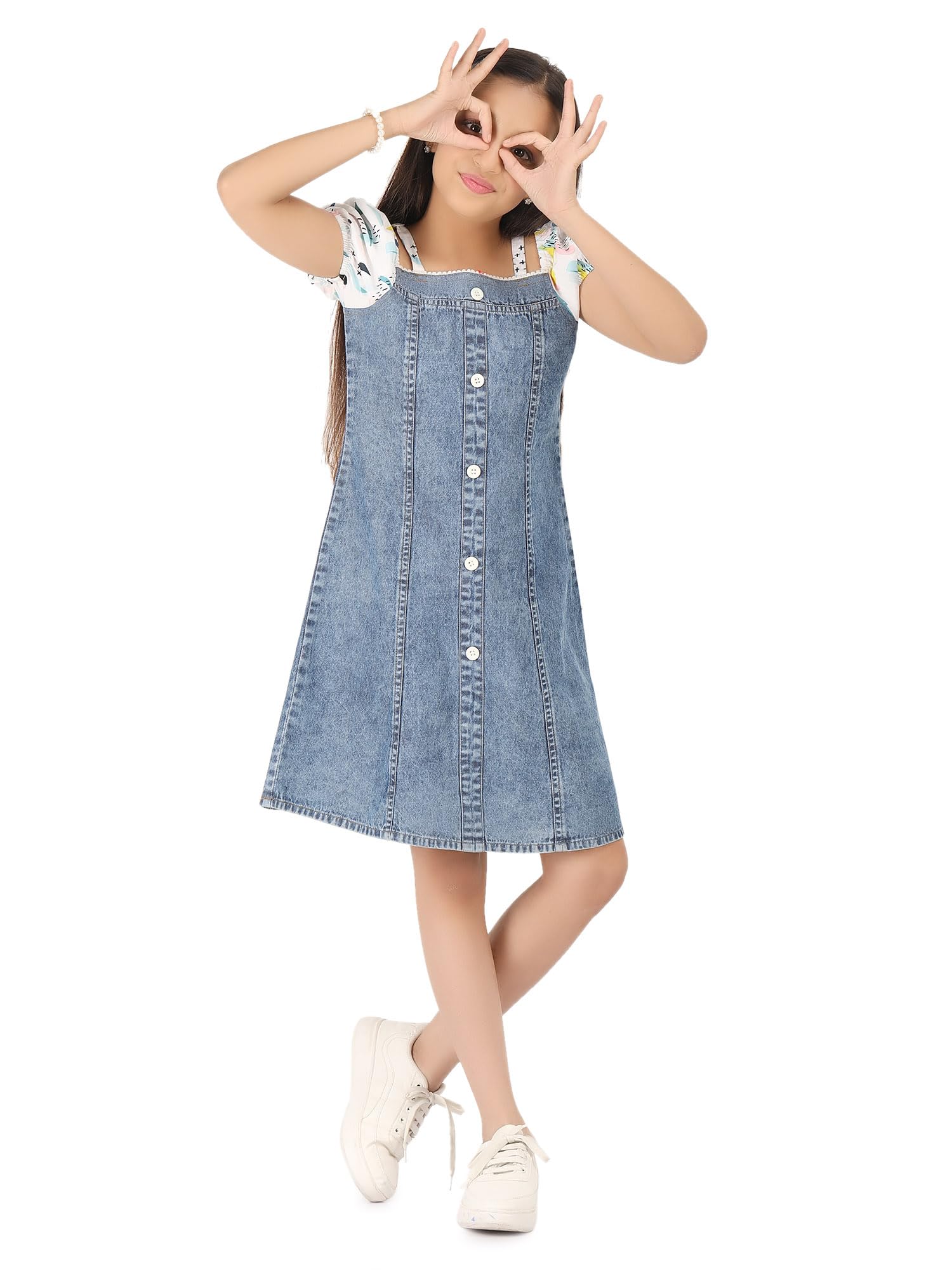 being naughty Blue Color Printed A-Line Casual Dresses-picture-48