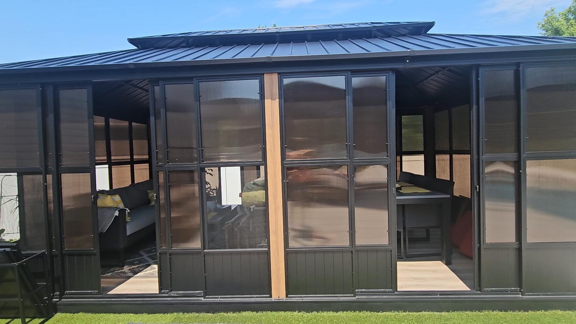 Amazon.com : PURPLE LEAF 12' X 16' Sunroom Patio Hardtop