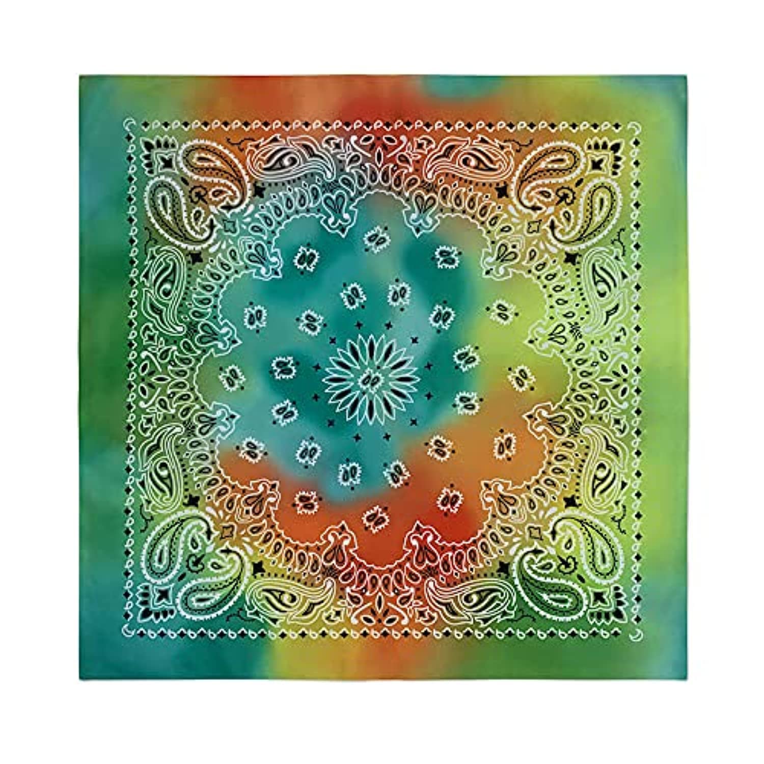 Bliss- Paisley Tie Dye Print Bandana 1Pc