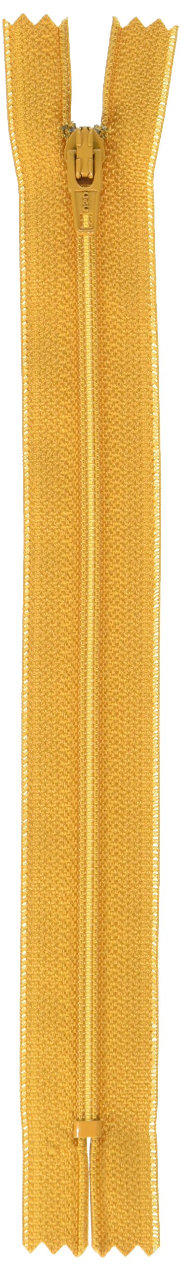 Coats & Clark 7-Inch Plastic Zipper - Temple Gold Color For Crafts & Apparel