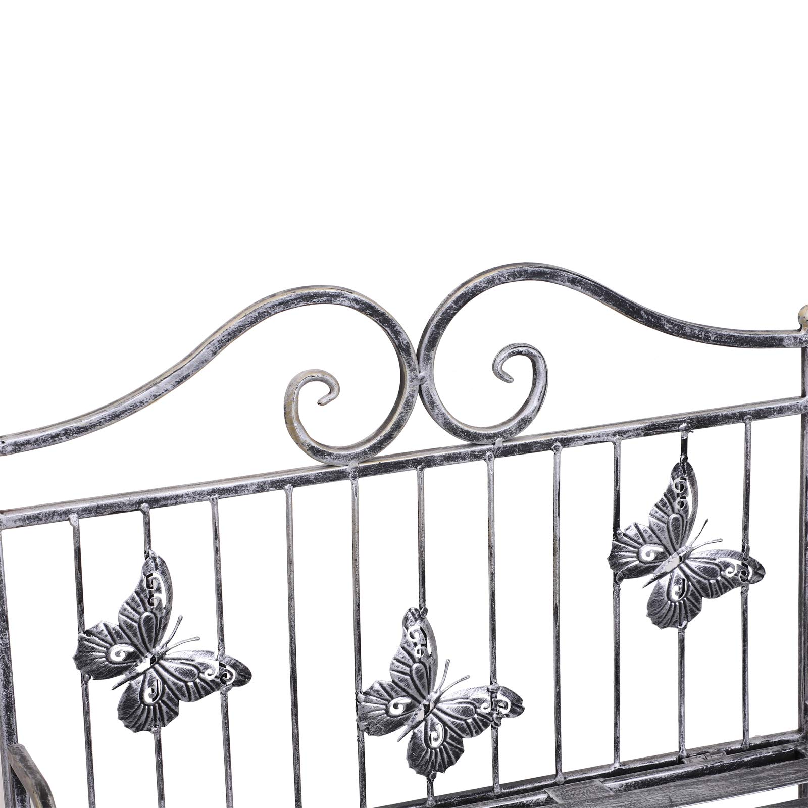 Outsunny Wewnątrz na zewnątrz wolnostojący 3-poziomowy stojak na rośliny ogrodowe metalowy stojak na kwiaty dla roślin doniczkowych balkon dekoracja 44 dł. x 25 szer. x 96 wys. cm