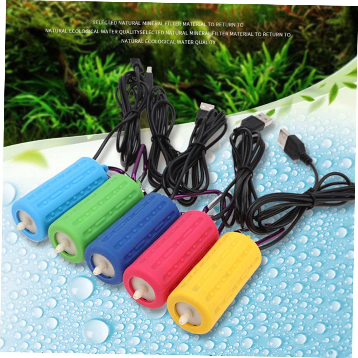 Mipcase 2piezas Bomba De USB Silenciosa para Acuarios para Tanques De Peces Pequeños y Medianos Consumo Compatible Diversas Especies Acuáticas