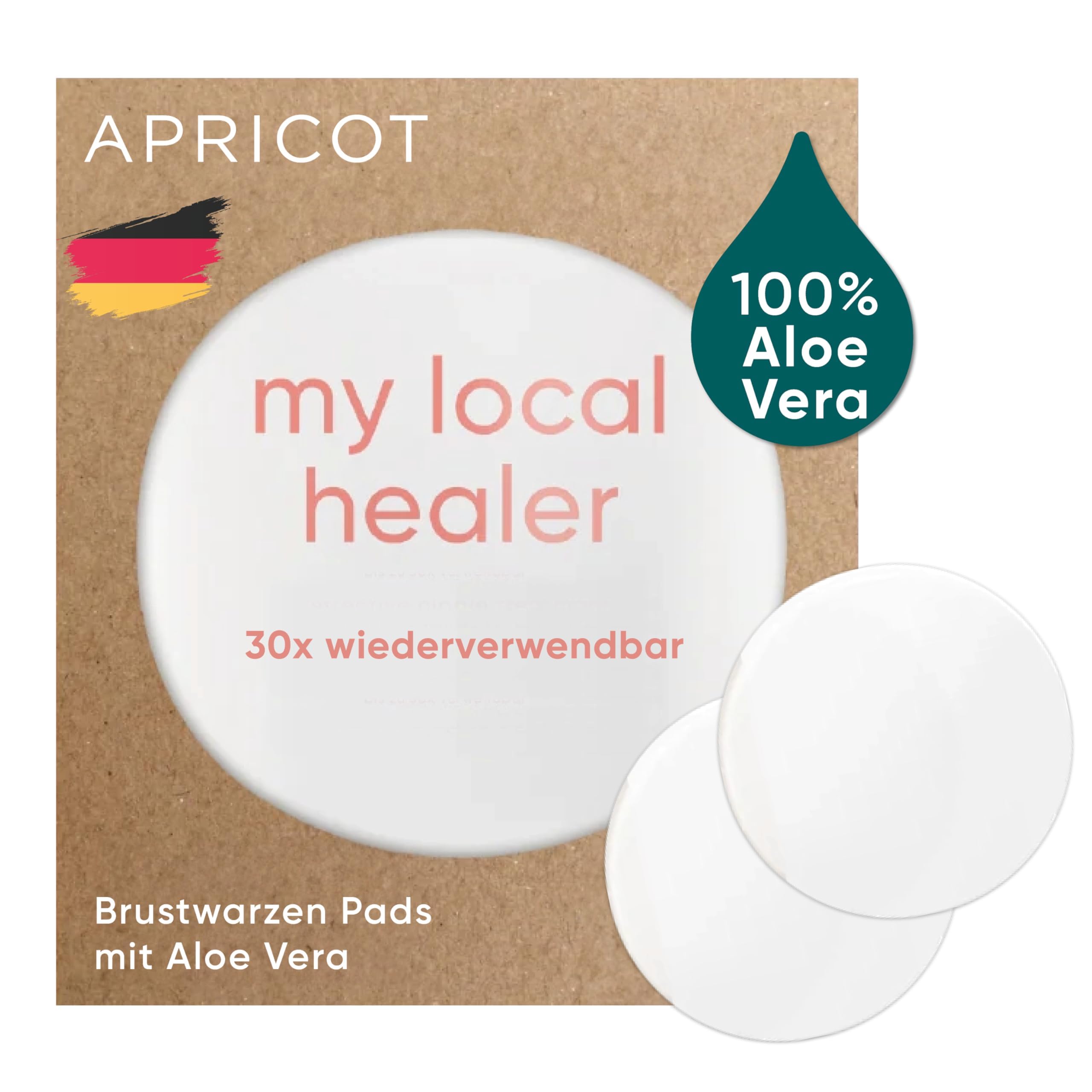APRICOT Silikon Pads fr wunde Brustwarzen in der Stillzeit oder nach  Operation I 30x wiederverwendbare Brustwarzen Pads mit Aloe Vera I  Wochenbett Zubehr I Made in Germany : Amazon.de: Drogerie & Krperpflege