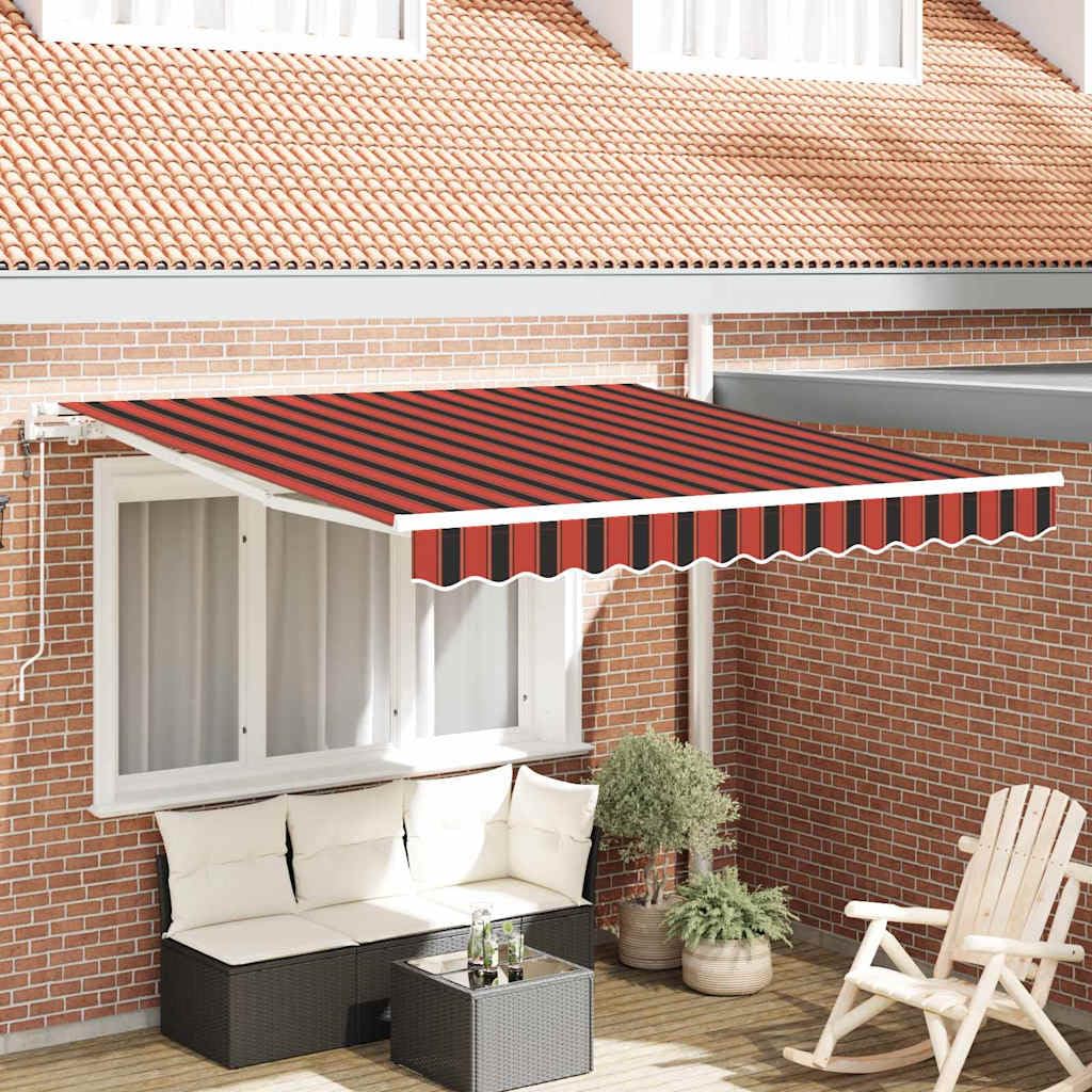Auvent rétractable électrique pour ombrager la terrasse lors des déjeuners d'été