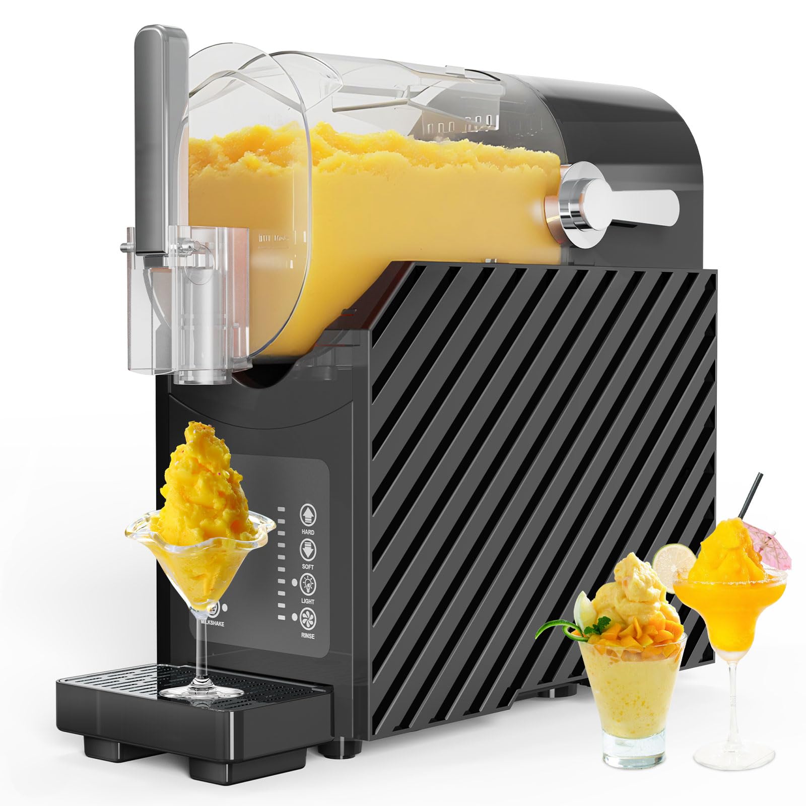 Slushie Machine 85 oz, Frozen Drink Maker for Home with 3 Preset Programs, No Ice Needed, Auto-Clean, Rapid-Cool Slushy Maker, Quiet Smoothie Maker for Milkshakes, Margaritas, Frappes & More