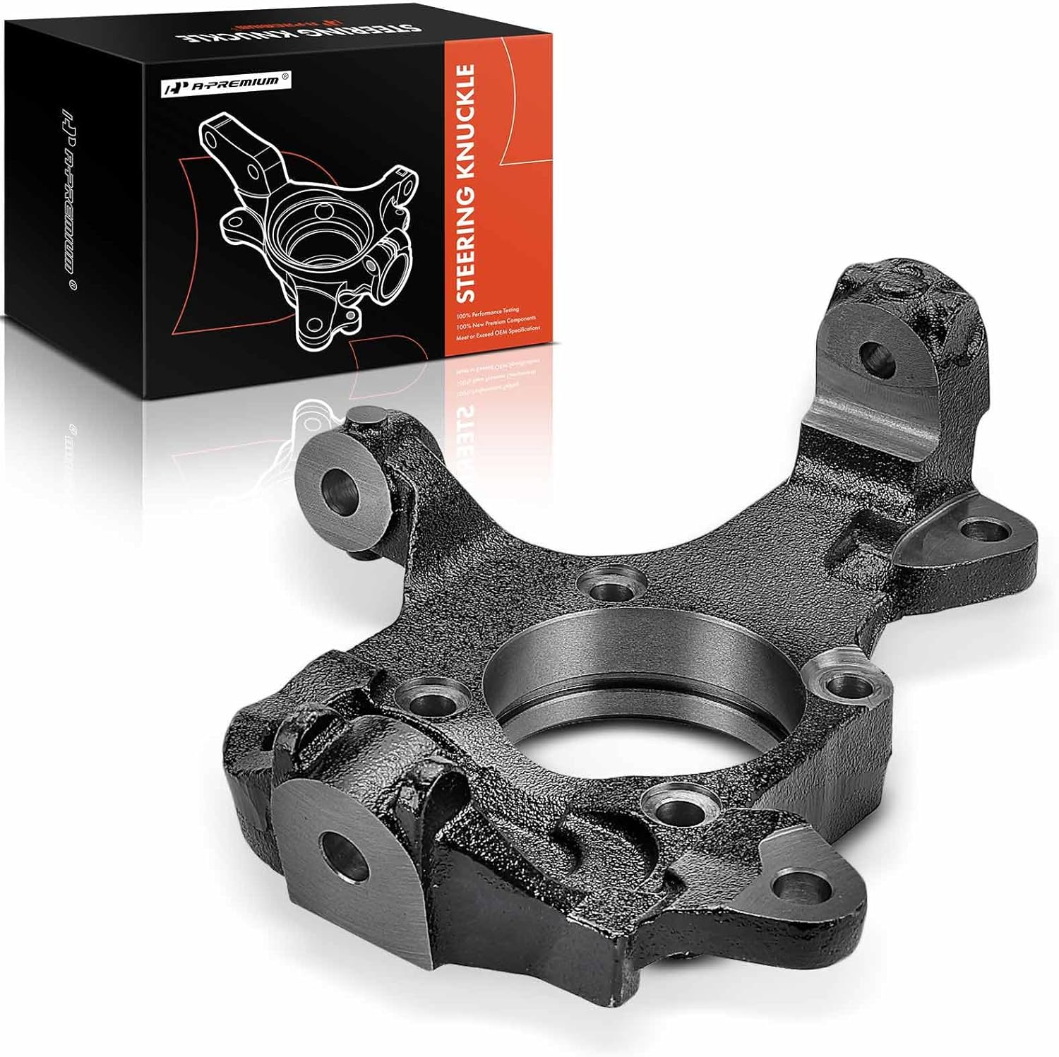 A-Premium Front Right Steering Knuckle Compatible with Chevrolet Silverado 1500 2500 3500, Suburban 2500, Avalanche 2500 & GMC Sierra 1500 HD Classic, Yukon XL 2500 & Hummer H2, Passenger Side