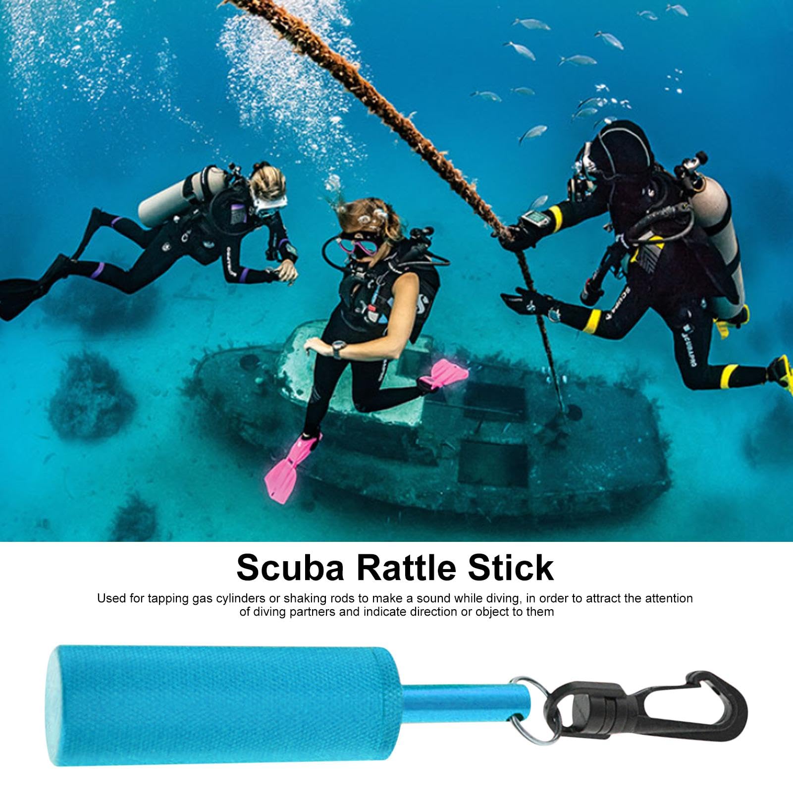 Bâton De Plongée Sous-marine - Shaker Sous-marin En Alliage D'aluminium Avec Clip | Générateur De Bruit, Cloche De Signalisation, Bâton De Plongée Sous-marine, Appareil De Communication Pour La Plongé