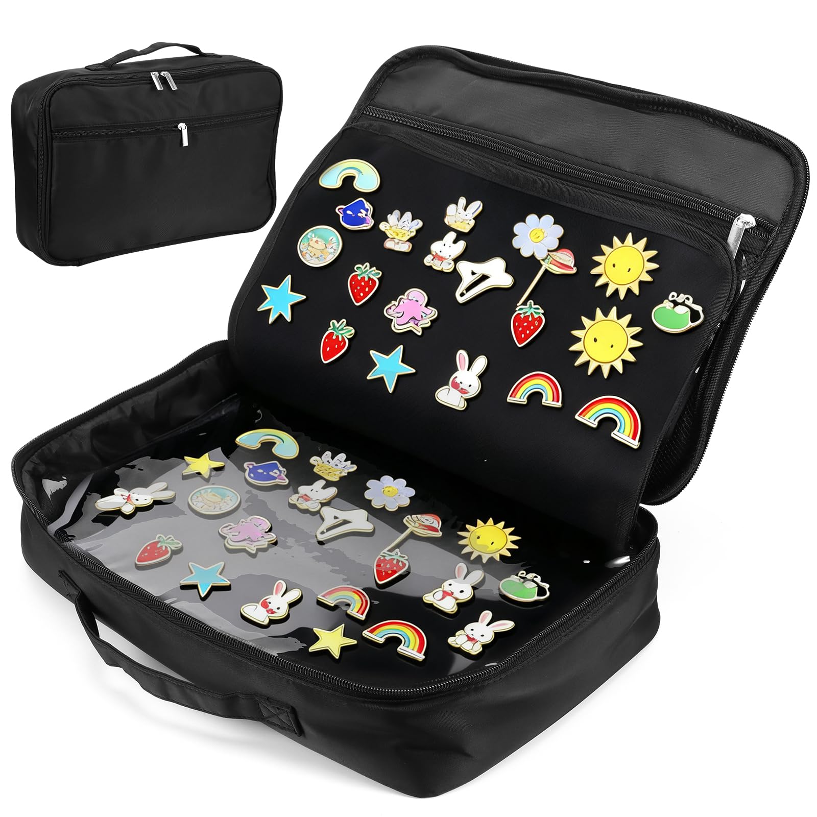 Pin Badge Display Book Pin Badges Holder for Collecting and Showcasing Pins
