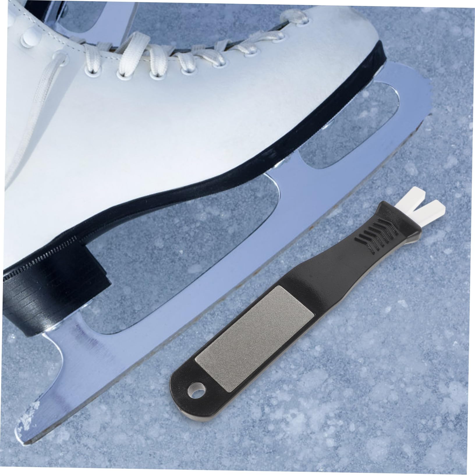 POPETPOP Affûteur De Patins Portable Meule De Patin Pratique Pierre À Aiguiser en Plastique Accessoire De Patins en Corindon 3 Pièces