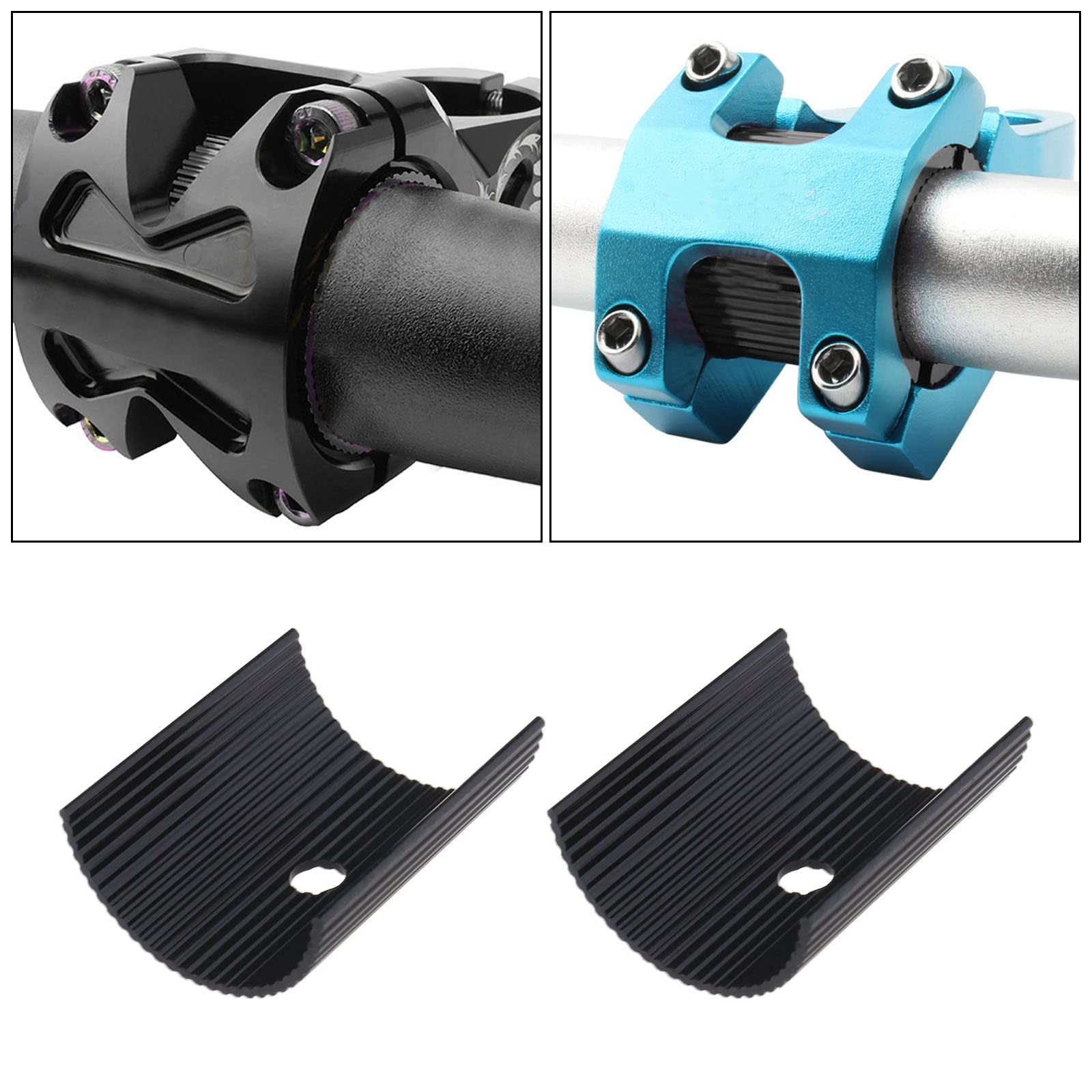 Cale De Guidon Vtt Potence X Autohaux - 1 Paire Cales De Guidon De Vu00e9lo, Adaptateur De Tige De Guidon, 31,8-35mm Potence Velo