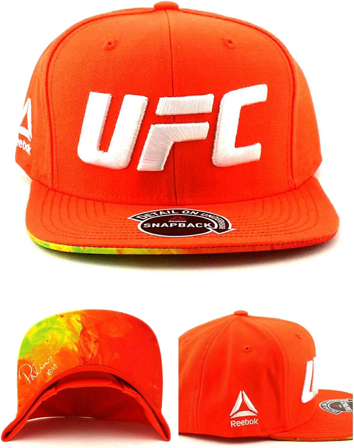 Reebok UFC New MMA Brittney Palmer Orange White XOXO Fighters Era Snapback Hat Cap