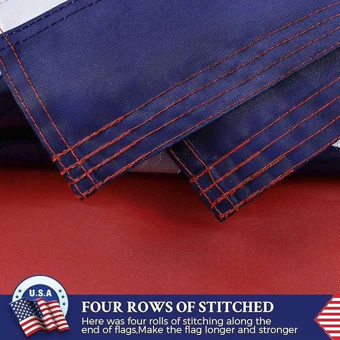 Double Sided Tennessee State Flag 3x5 Outdoor The Longest Lasting TN Flags Heavy Duty 210D Nylon, Sewn Stripes, Embroidered Star, Stronger Brass Grommets,4 Stitched Hemming, Perfect for - Image 3