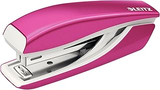 Leitz 55281023 NeXXt - Mini grapadora (capacidad: 10 hojas, grapas incluidas), color rosa