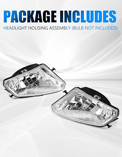 Miniatura 4 de A & UTV PRO Carcasa de faros delanteros para Polaris Sportsman 500 HO EFI TOURING 2005-2010, cubiertas de luz delantera izquierda y derecha,