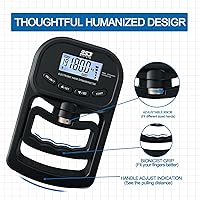 Vista 2 de Hand Grip Strength Tester Trainer, 396lbs/180kg Hand Grip Dynamometer with LCD Display, Ideal for Sports, School, and Home Use(Battery Version)