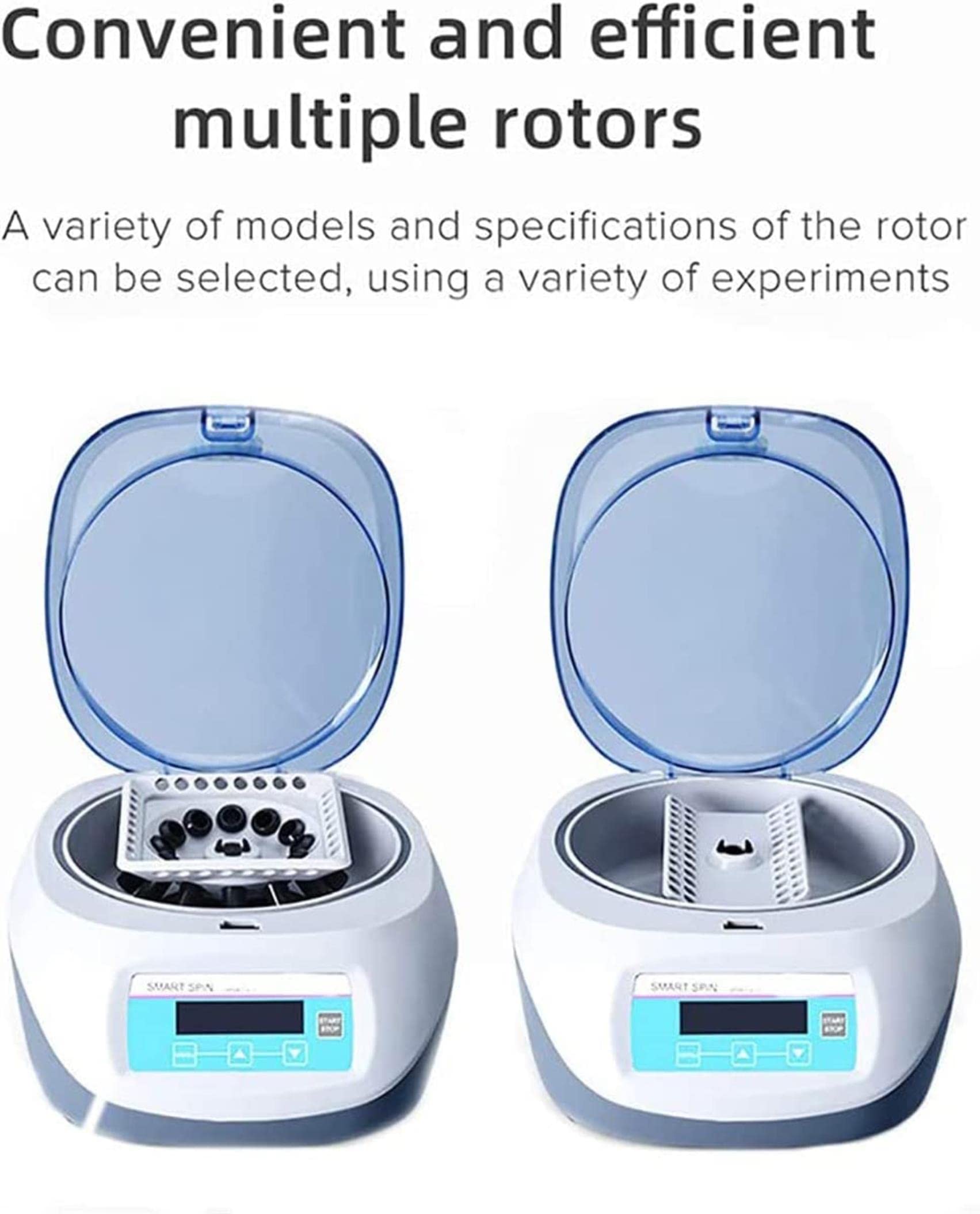 AADECOR Mini Portable Electric Centrifuge, PCR Micro Lab Centrifuge Machine with Digital Display, PRP Plasma Centrifuge Laboratory 12000RPM 0.2/0.5/1.5/2Ml Centrifuge Tube, 1-99 Min Timing