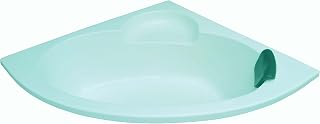 MADONNA Leo Acrylic 4.5 feet Corner Bath Tub (Cyan Blue) Price In India