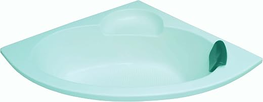 MADONNA Leo Acrylic 4.5 feet Corner Bath Tub (Cyan Blue)