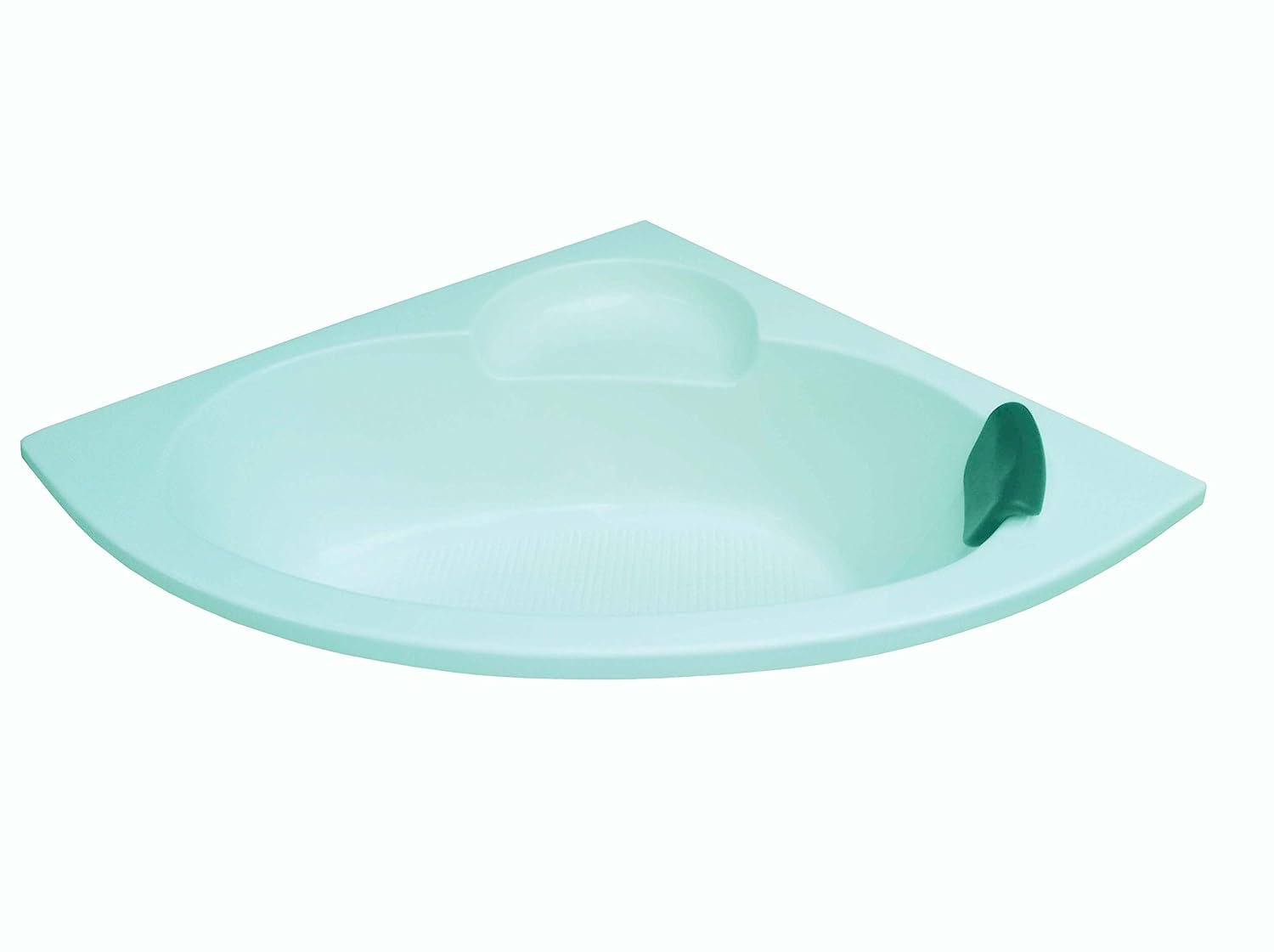 MADONNA Leo Acrylic 4.5 feet Corner Bath Tub (Cyan Blue) - Review, Price and Buying Guide