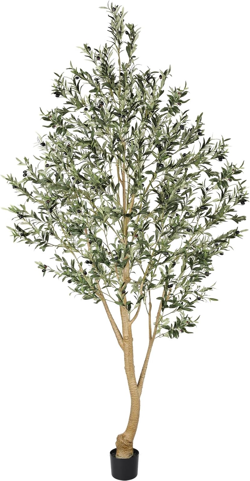 Realead Tall Faux Olive Tree 9ft - Realistic Large Silk Olive Tree Artificial Indoors - Fake Olive Trees with Branches and Fruits - Artificial Olive Trees for Home Office Decor Indoor