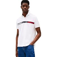 Tommy Hilfiger Uomo Maglietta Polo Maniche Chest Insert Regular Fit