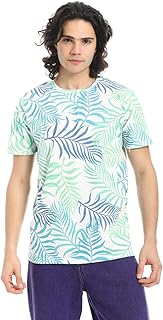 تيشرت بتصميم غربي بطبعة نخيل للرجال من اندورا