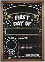 First Day Last Day of School Chalkboard Double Sided Sign with Frame - 14" x 10"