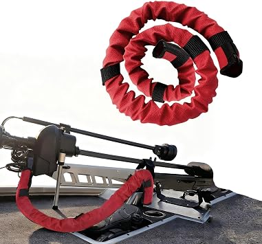 48Inch Trolling Motor Cable Sleeve | Red Trolling Motor Sleeve Weatherproof Rigging Organizer for Outboard Boats
