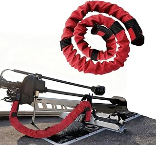Trolling Motor Cable Zipper Sleeve Boat Wire Cover 48-Inch Trolling Motor Cable Sleeve Electric Outboard Rigging Hose Cover Protector (Red)