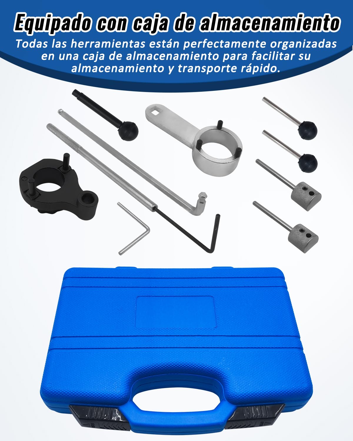 Herramientas de Ajuste del Motor Compatible con VW VAG Audi Seat Skoda 1.4 1.6 2.0 TDI CR, Juego Correa Distribución del árbol de levas Reemplaza T10264 T10265 T10490 T10492 T10051 T10060A