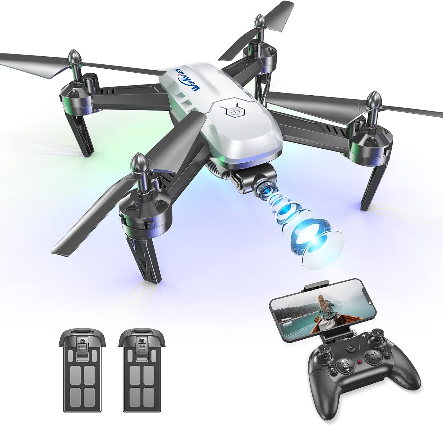 Wipkviey T6 Drone con Telecamera 1080P HD, Droni Professionale per