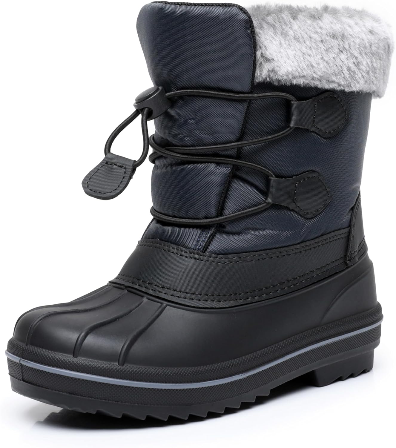 Felabo Kids Snow Boots for Boys and Girls – Insulated Water Resistant Non Slip Easy On Winter Boots (Toddler/Little Kid/Big Kid)