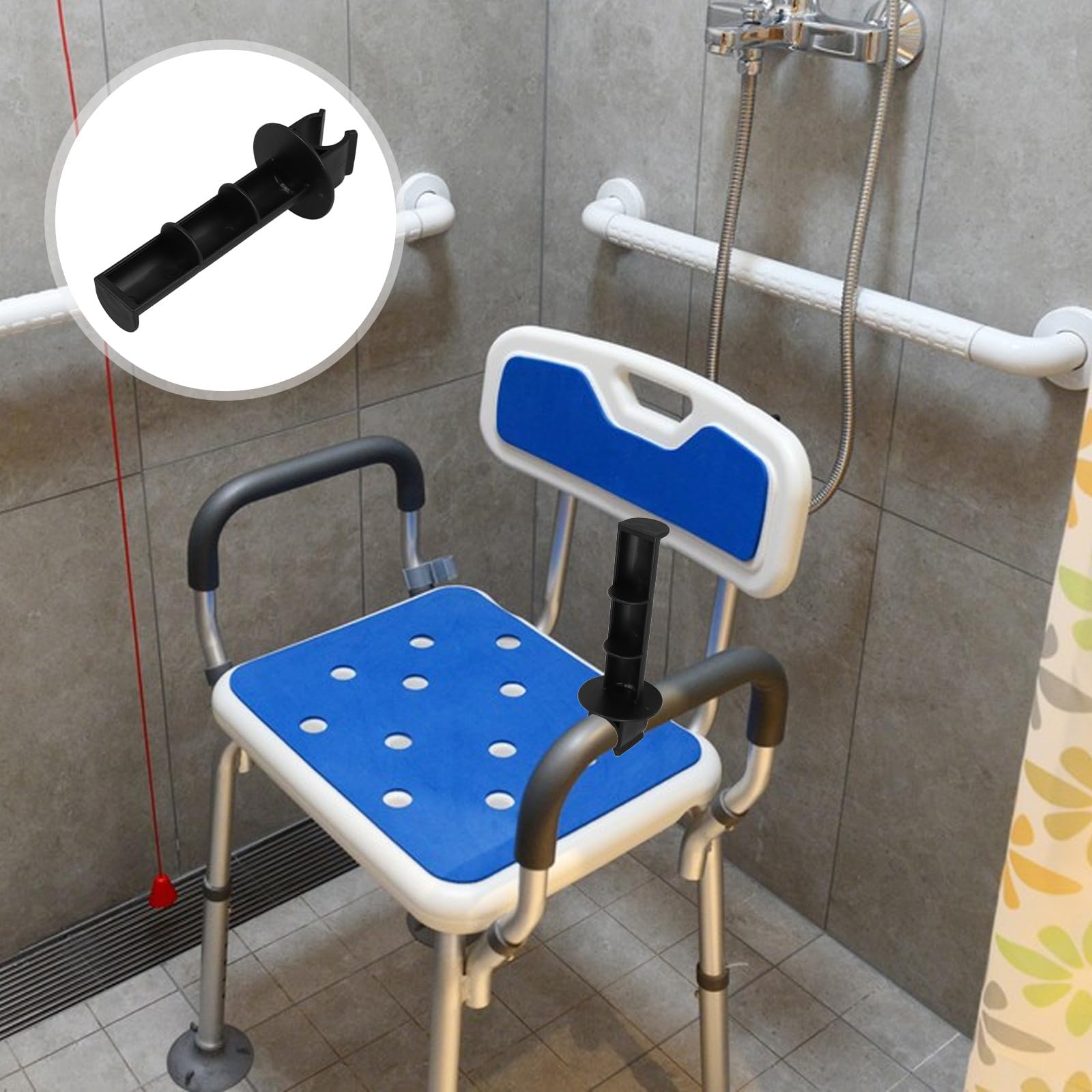 Toilettenpapierhalter für Sitztoilette Kunststoff stabil universell passend einfache Montage komfortabler WC-Rollenhalter für ältere Menschen am Bett