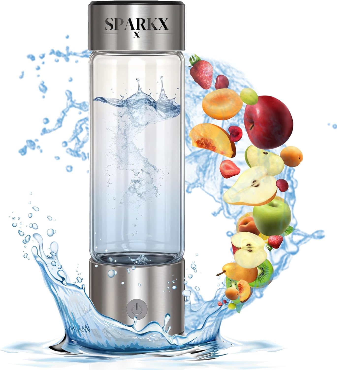 Advance Hydrogen Water Bottle Generator SPE PEM Technology, 2200PPB High Efficiency Portable 450ml Hydro Water Bottle for Home, Travel, Office, and Fitness Rechargeable Hydrogen Water Machine.