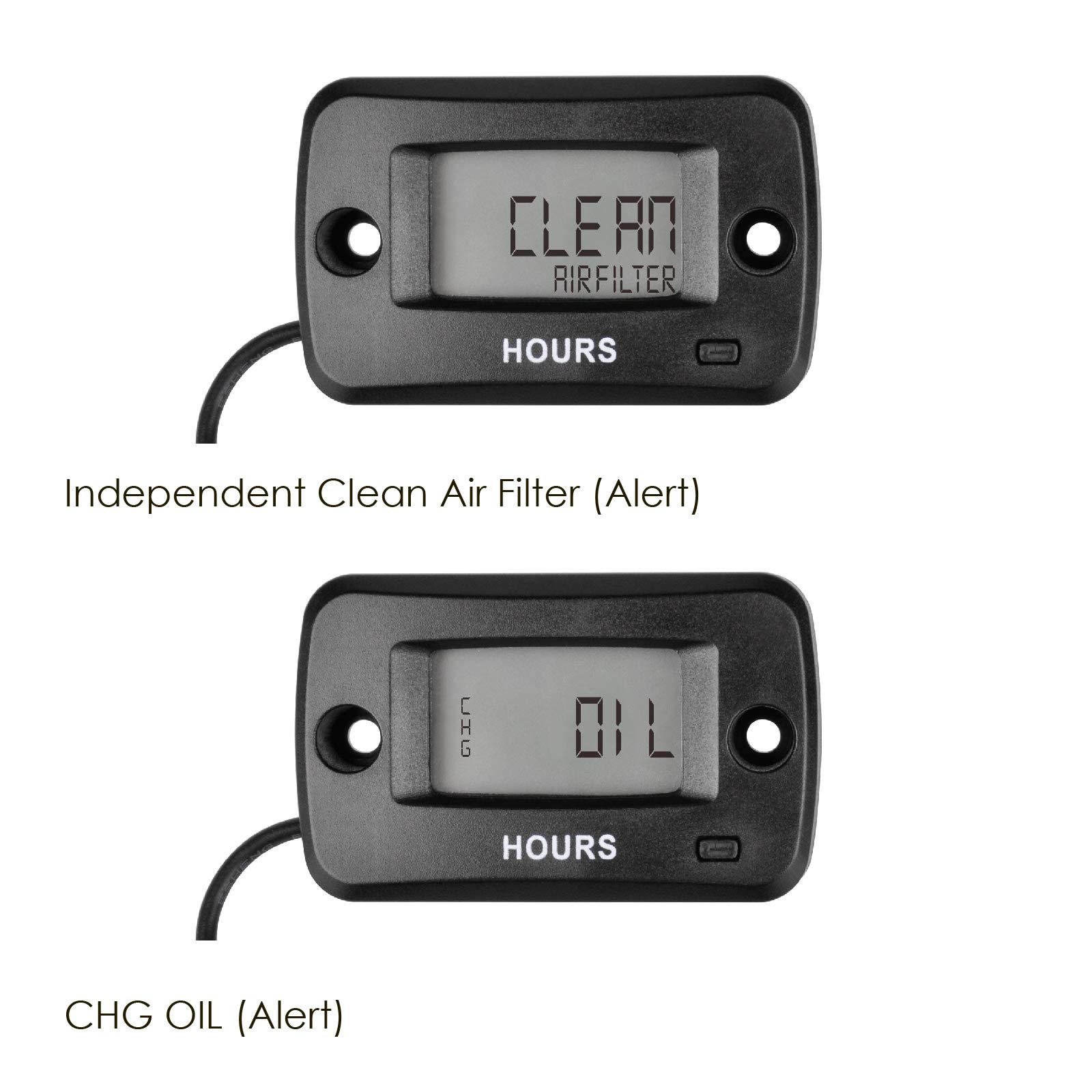 NR-HM019 - Contatore di manutenzione digitale LCD impermeabile a benzina per paramotori, motoseghe, generatori, tosatrici, modellini barche