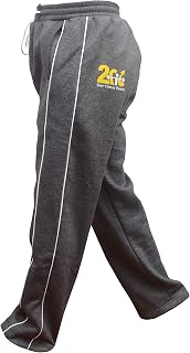 2fit Men's Fleece Joggers Track Suit Bottom Jogging Exercise Fitness Boxing MMA Gym Sweat Fleece Trousers (Charcoal, Small)